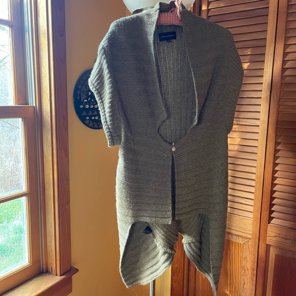 Corey Lynn Calter Charcoal Open-Front Cardigan